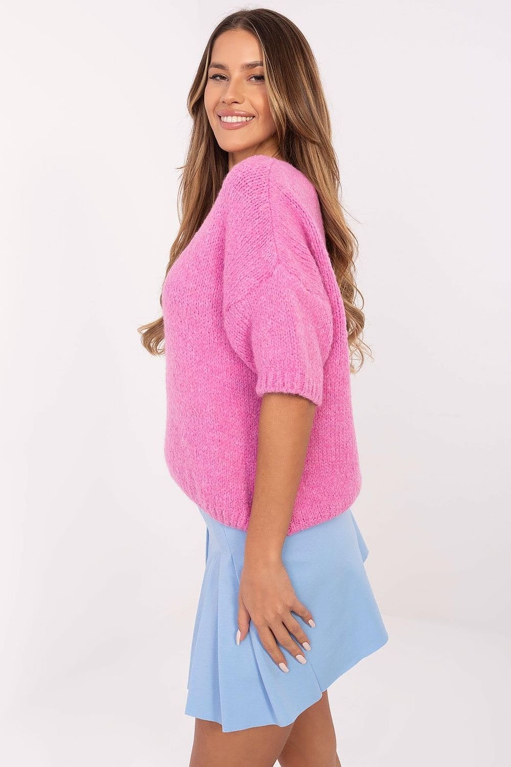 Rövidujjú pulóver model 206738 Italy Moda