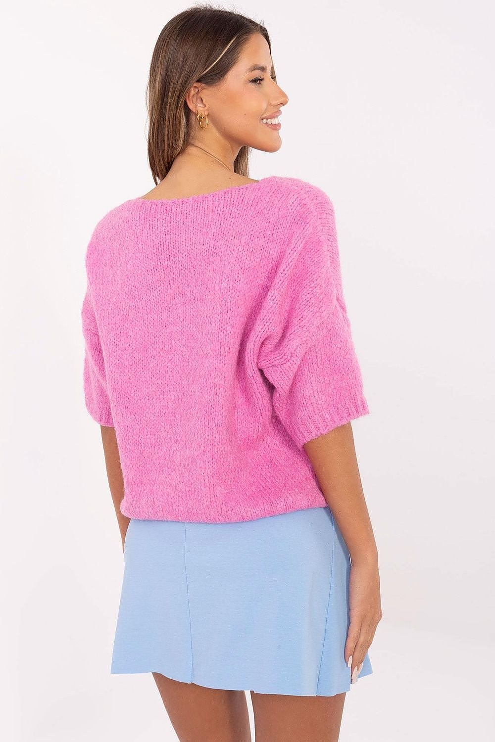 Rövidujjú pulóver model 206738 Italy Moda