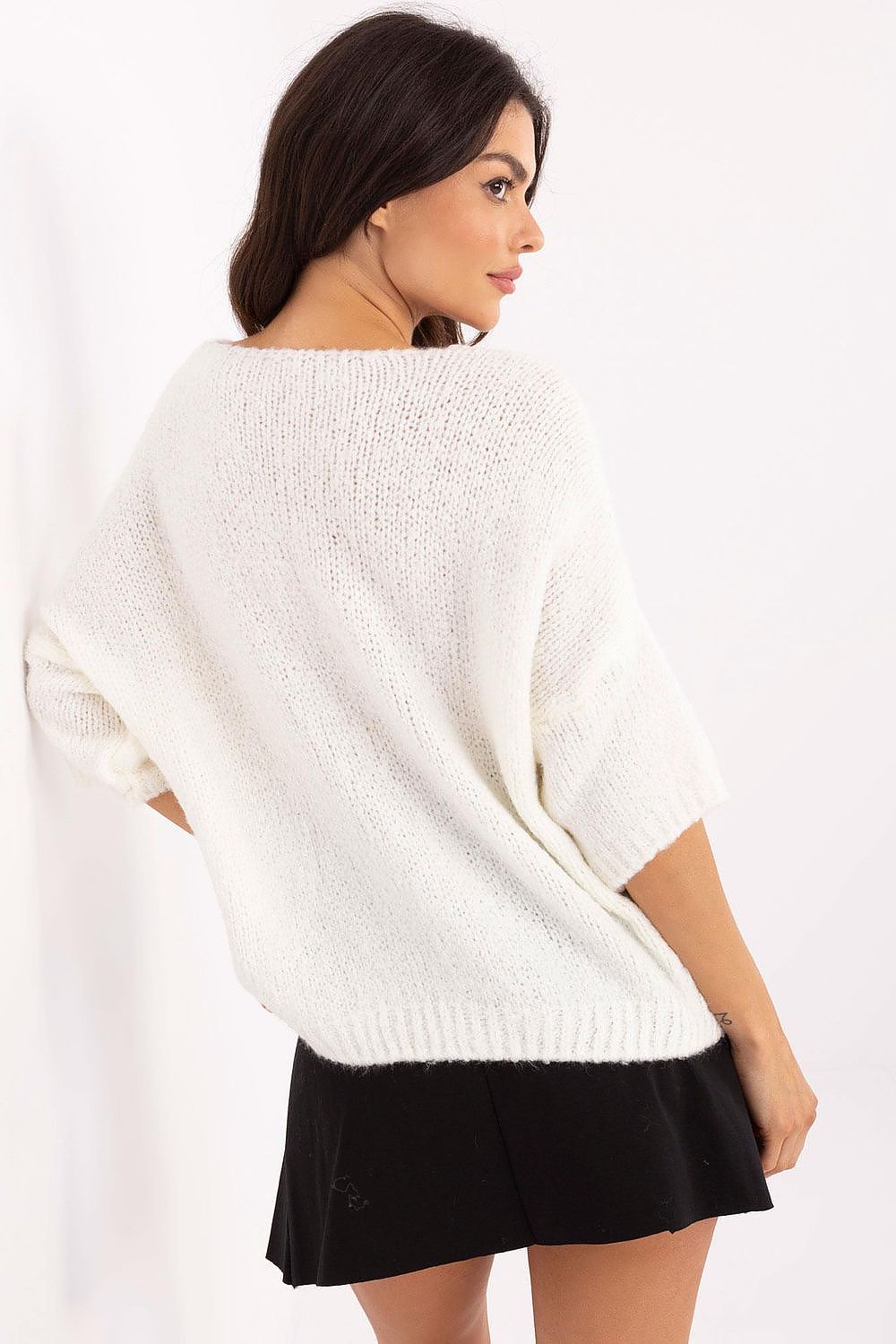 Rövidujjú pulóver model 208728 Italy Moda