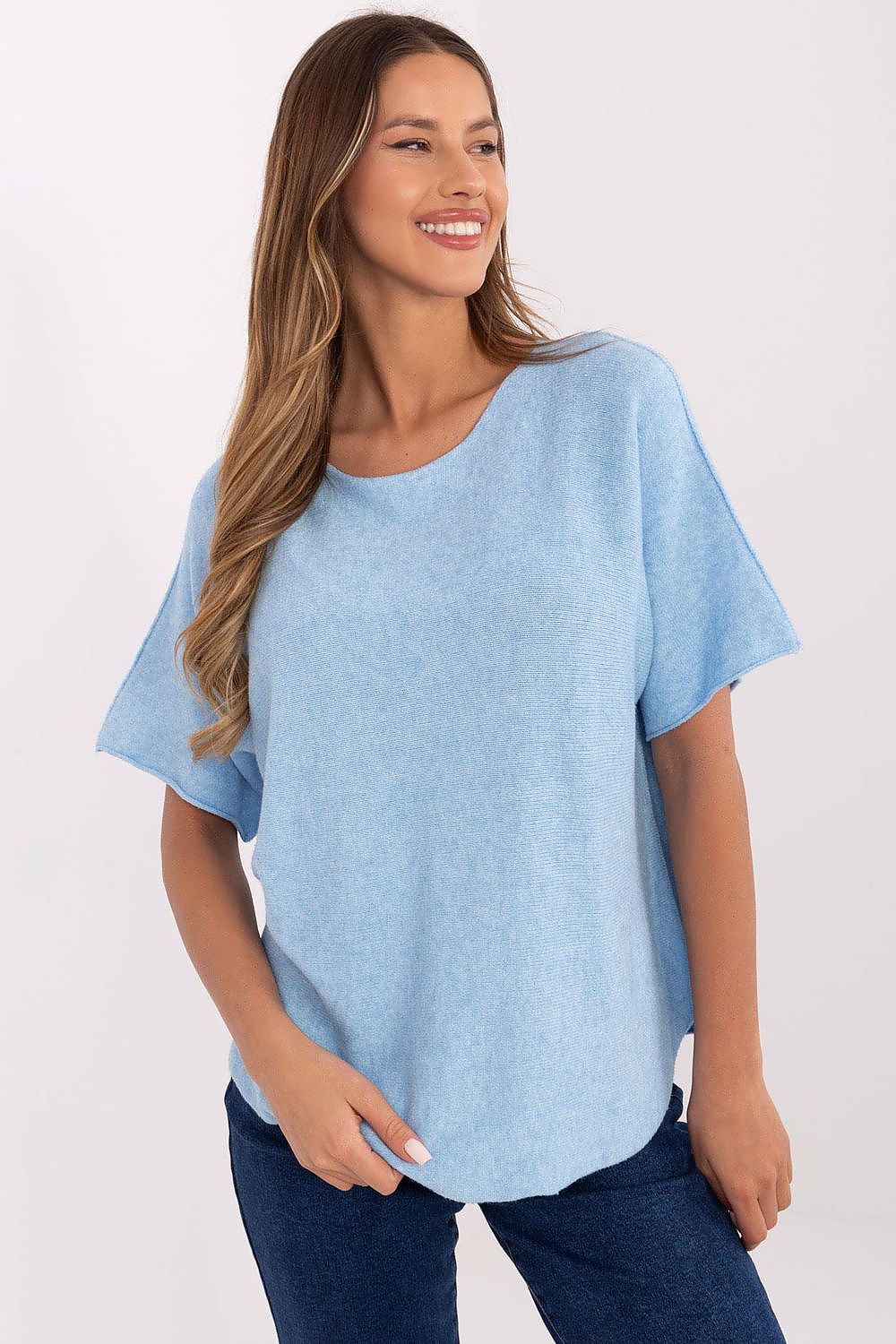 Rövidujjú pulóver model 209981 Italy Moda