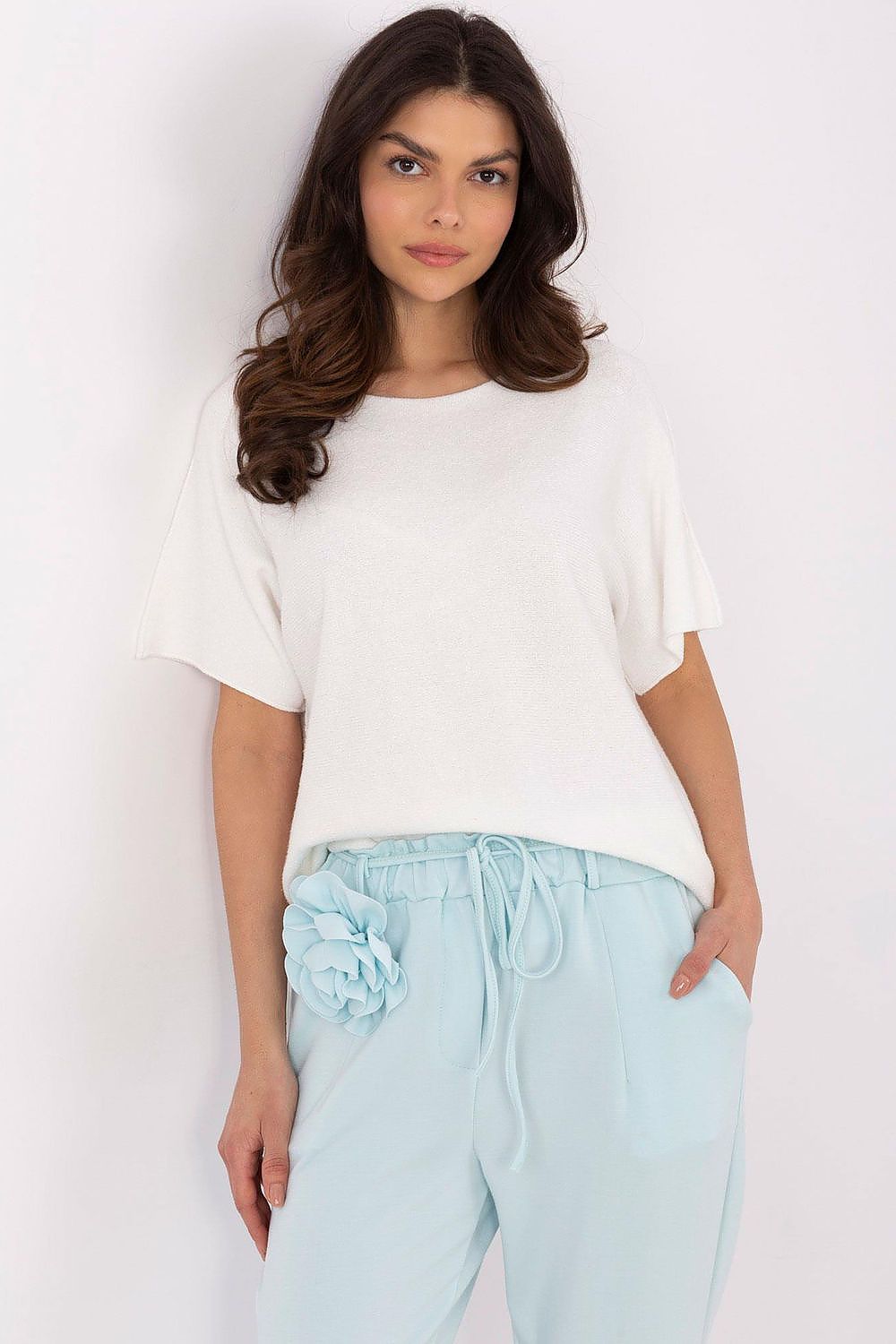Rövidujjú pulóver model 209984 Italy Moda