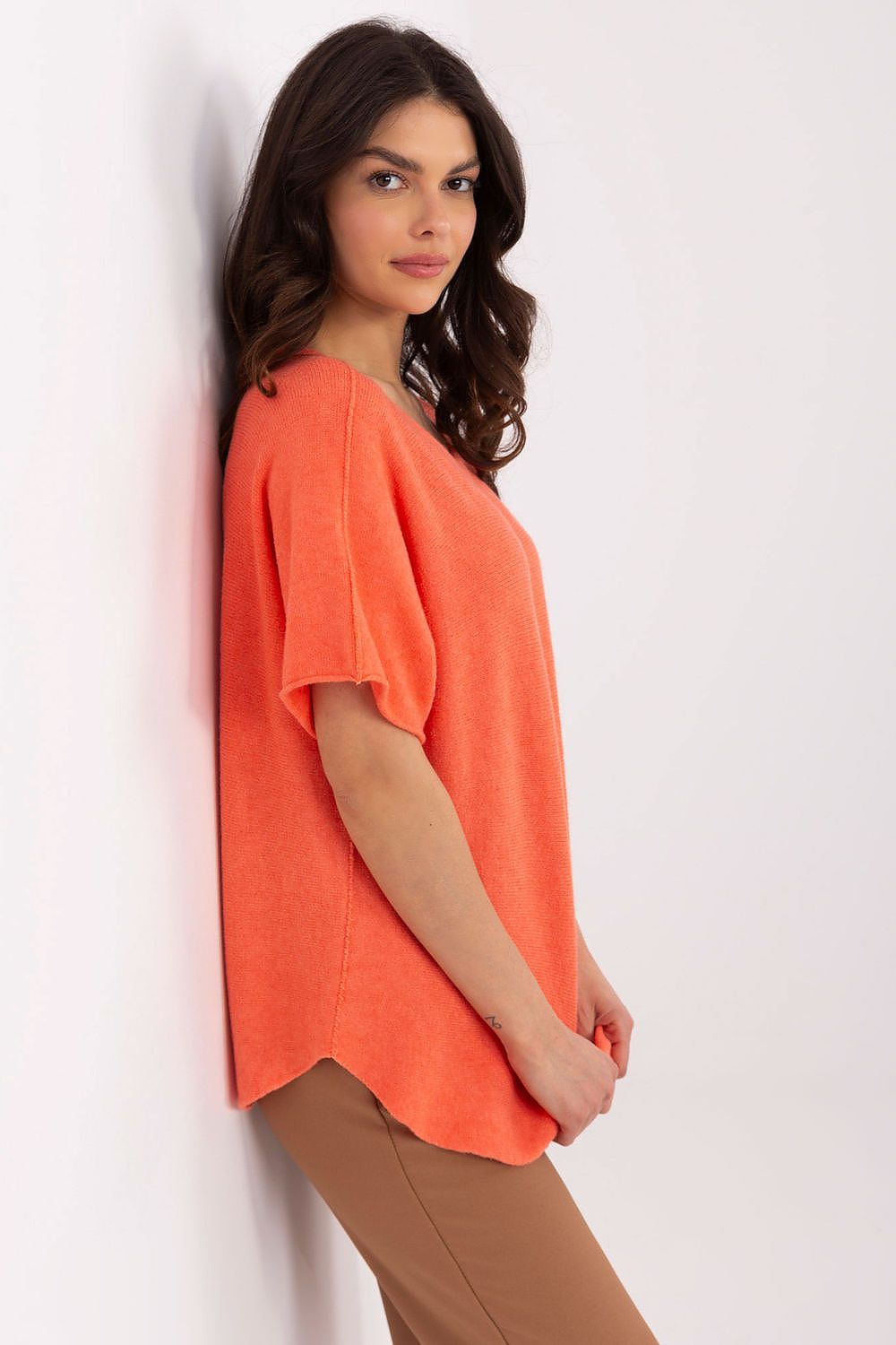 Rövidujjú pulóver model 209986 Italy Moda