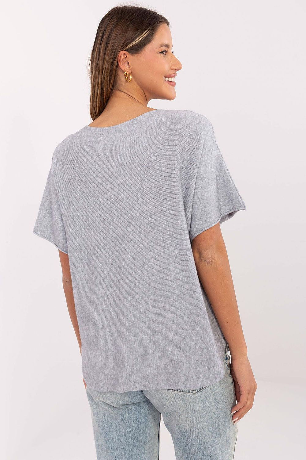 Rövidujjú pulóver model 209990 Italy Moda
