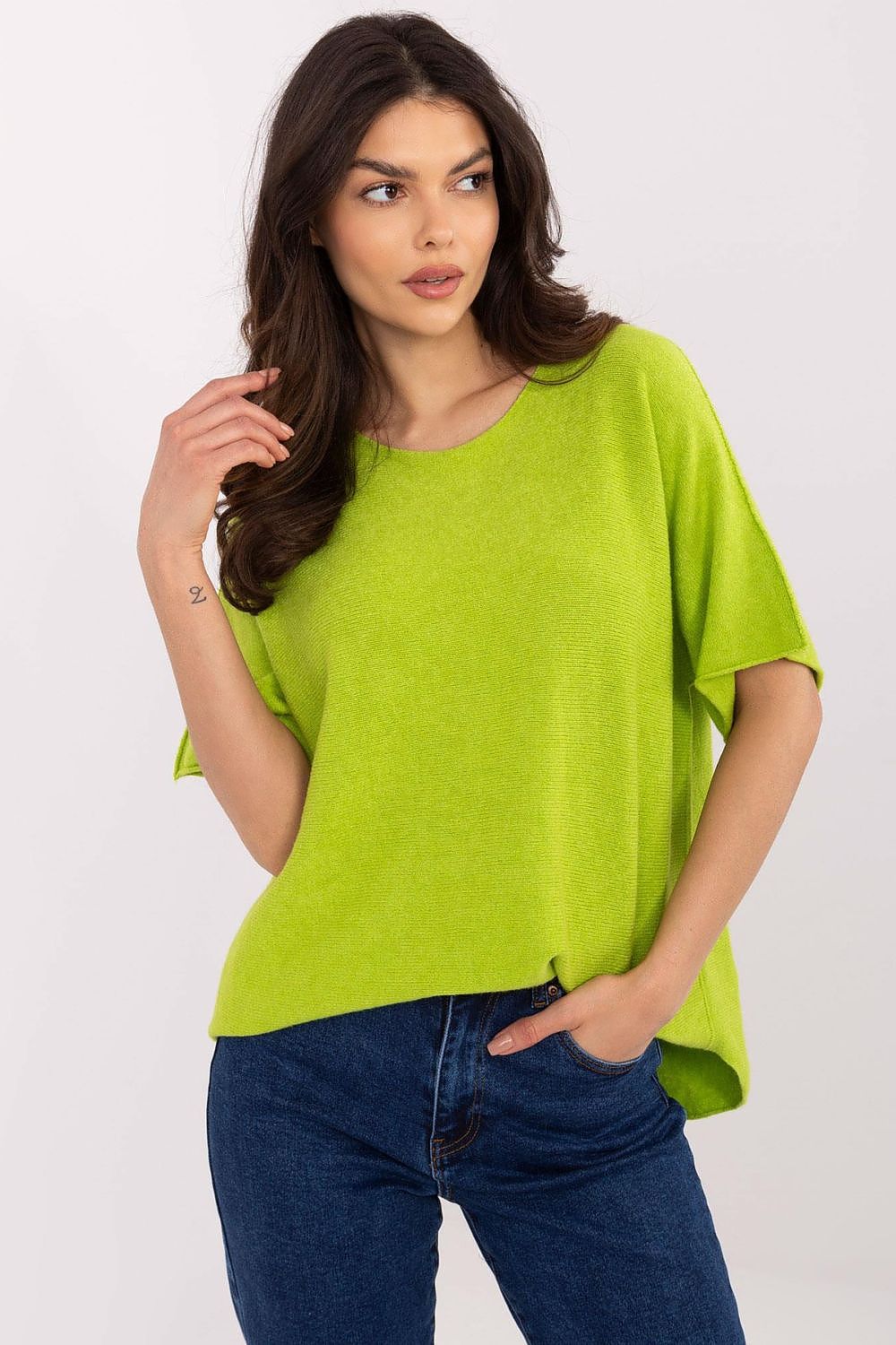 Rövidujjú pulóver model 209983 Italy Moda